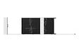CASANOOV - Casanoov Portail acier coulissant 3,5 m NALI VELETA H.180  cm noir - vignette