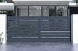 CASANOOV - Casanoov Portail coulissant 4 m VOGEL H.160  cm + 2 poteaux aluminium gris ELDA - vignette