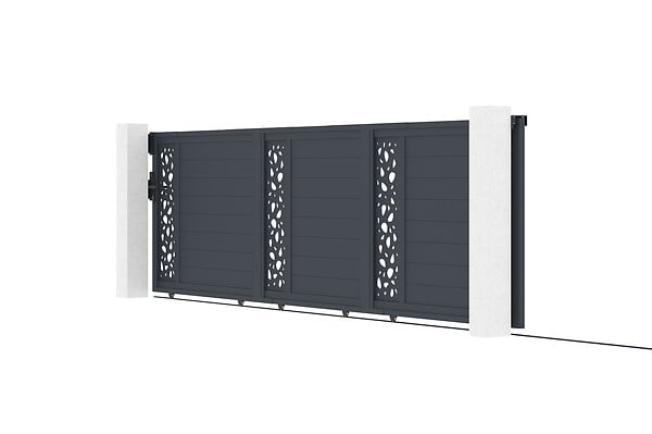 CASANOOV - Casanoov Portail coulissant 5 m LIFE H.160  cm alu + motorisation RANGER C300 - large