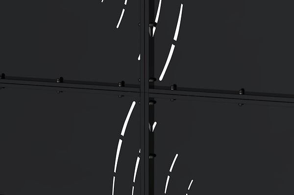CASANOOV - Casanoov Portail battant acier L.3,5 m NALI VELETA H.200  cm noir mat - large