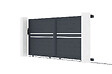 CASANOOV - Casanoov Portail coulissant 3,5 m CIMONE H.140 aluminium gris - vignette