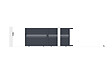 CASANOOV - Casanoov Portail coulissant 3,5 m CIMONE H.140 aluminium gris - vignette