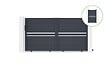 CASANOOV - Casanoov Portail coulissant 3 m CIMONE H.160  cm alu + portillon CIMONE H.160  cm GRIS - vignette