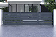 CASANOOV - Casanoov Portail coulissant 6 m VOGEL H.140  cm aluminium gris - vignette