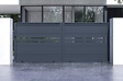 CASANOOV - Casanoov Portail coulissant 3,5 m CIMONE H.140  cm alu + portillon CIMONE H.140  cm GRIS - vignette