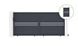 CASANOOV - Casanoov Portail coulissant 3,5 m CIMONE H.160  cm alu + portillon CIMONE H.160  cm GRIS - vignette