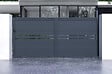 CASANOOV - Casanoov Portail coulissant 3,5 m CIMONE H.160  cm alu + portillon CIMONE H.160  cm GRIS - vignette