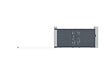 CASANOOV - Casanoov Portail coulissant 3,5 m LIFE H.180  cm + Portillon 1m LIFE H.180  cm aluminium gris - vignette