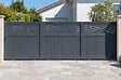 CASANOOV - Casanoov Portail coulissant 5 m HALTI H.140  cm aluminium gris - vignette
