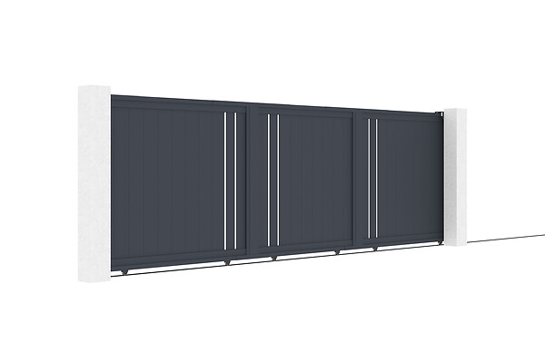CASANOOV - Casanoov Portail coulissant 4 m GIONA H.180  cm alu + motorisation RANGER C300 - large