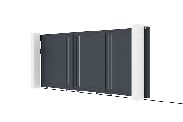 CASANOOV - Casanoov Portail coulissant 4 m GIONA H.180  cm alu + motorisation RANGER C300 - large