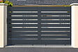CASANOOV - Casanoov Portail coulissant 3,5 m VOGEL H.180  cm aluminium gris - vignette