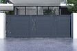 CASANOOV - Casanoov Portail coulissant 5 m LIFE H.160  cm alu + portillon LIFE H160 GRIS - vignette