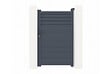 CASANOOV - Casanoov Portail coulissant 3 m CARPATIA H.160  cm + Portillon 1m CARPATIA H.160  cm aluminium gris - vignette