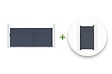 CASANOOV - Casanoov Portail coulissant 3,5 m CARPATIA H.180  cm + Portillon 1m CARPATIA H.180  cm aluminium gris - vignette