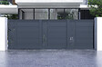 CASANOOV - Casanoov Portail coulissant 5 m VELETA H.160 aluminium gris - vignette