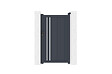 CASANOOV - Casanoov Portail coulissant 4 m GIONA H.180  cm alu + portillon GIONA H180 GRIS - vignette
