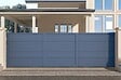 CASANOOV - Casanoov Portail coulissant 4 m EIGER H.140  cm + Portillon 1m EIGER H.140  cm aluminium gris - vignette