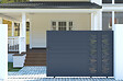 CASANOOV - Casanoov Portail coulissant 3,5 m ARLBERG H.180  cm + Portillon 1m ARLBERG H.180  cm aluminium gris - vignette
