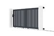 CASANOOV - Casanoov Portail coulissant 3,5 m VEYMONT H.140  cm aluminium gris - vignette