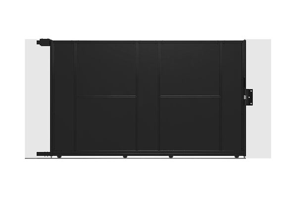 CASANOOV - Casanoov Portail acier coulissant 3 m NALI H.180  cm noir - large