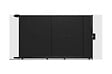 CASANOOV - Casanoov Portail acier coulissant 3 m NALI H.180  cm noir - vignette