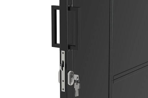 CASANOOV - Casanoov Portail acier coulissant 3 m NALI H.180  cm noir - large