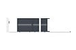 CASANOOV - Casanoov Portail coulissant 3,5 m CIMONE H.160 aluminium gris - vignette