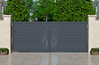 CASANOOV - Casanoov Portail coulissant 4 m LIFE H.160  cm + Portillon 1m LIFE H.160  cm aluminium gris - vignette