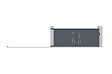 CASANOOV - Casanoov Portail coulissant 4 m LIFE H.160  cm + Portillon 1m LIFE H.160  cm aluminium gris - vignette