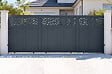 CASANOOV - Casanoov Portail coulissant 5 m DOLOMITE RUIVO H.160  cm aluminium gris - vignette