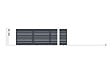 CASANOOV - Casanoov Portail coulissant 4,5 m VOGEL H.140 aluminium gris - vignette