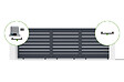 CASANOOV - Casanoov Portail coulissant motorisé 4 m VOGEL H.180  cm + Motorisation RANGER C300 - vignette