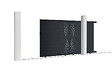 CASANOOV - Casanoov Portail coulissant 3 m VELETA H.180  cm aluminium gris - vignette