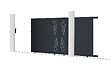 CASANOOV - Casanoov Portail coulissant 3 m VELETA H.180  cm aluminium gris - vignette
