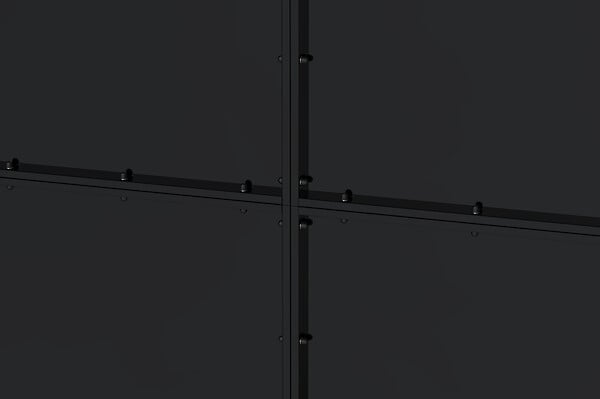 CASANOOV - Casanoov Portail battant acier L.3,5 m NALI H.200  cm noir mat - large