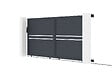 CASANOOV - Casanoov Portail coulissant 4 m CIMONE H.160 aluminium gris - vignette