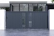 CASANOOV - Casanoov Portail coulissant 3,5 m GIONA H.140  cm aluminium gris - vignette