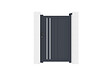 CASANOOV - Casanoov Portail coulissant 3,5x1,6 m GIONA + Portillon GIONA H.1,6 m gris - vignette