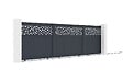 CASANOOV - Casanoov Portail coulissant 5 m DOLOMITE RUIVO H.140  cm aluminium gris - vignette