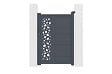 CASANOOV - Casanoov Portail coulissant 4 m SUNNY H.140  cm + Portillon 1m SUNNY H.140  cm aluminium gris - vignette