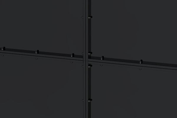 CASANOOV - Casanoov Portail battant acier L.3,5 m NALI H.140  cm noir mat - large