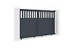CASANOOV - Casanoov Portail coulissant 3 m SANTIS H.160  cm aluminium gris - vignette
