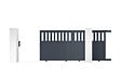 CASANOOV - Casanoov Portail coulissant 3 m SANTIS H.140  cm aluminium gris - vignette