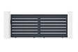 CASANOOV - Casanoov Portail coulissant 3,5 m VOGEL H.140  cm + 2 poteaux aluminium gris ELDA - vignette