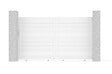 CASANOOV - Casanoov Portail coulissant 3 m EIGER H.180  cm aluminium blanc - vignette