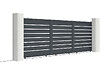 CASANOOV - Casanoov Pack portail coulissant 5 m VOGEL H.160  cm + Portillon H.166  cm gris - vignette