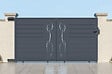 CASANOOV - Casanoov Portail coulissant 3 m LIFE H.160  cm aluminium gris - vignette