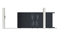 CASANOOV - Casanoov Portail coulissant 3 m VELETA H.160  cm + Portillon 1m VELETA H.160  cm aluminium gris - vignette