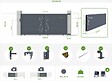 CASANOOV - Casanoov Portail coulissant 3,5 m LIFE H.160  cm + Portillon 1m LIFE H.160  cm aluminium gris - vignette